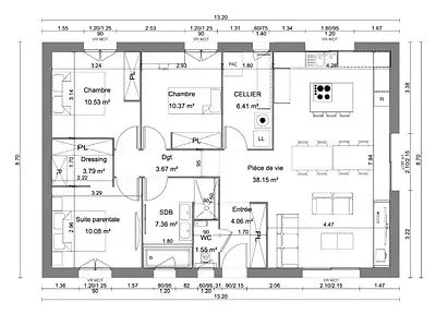 Maison neuve, 96 m²