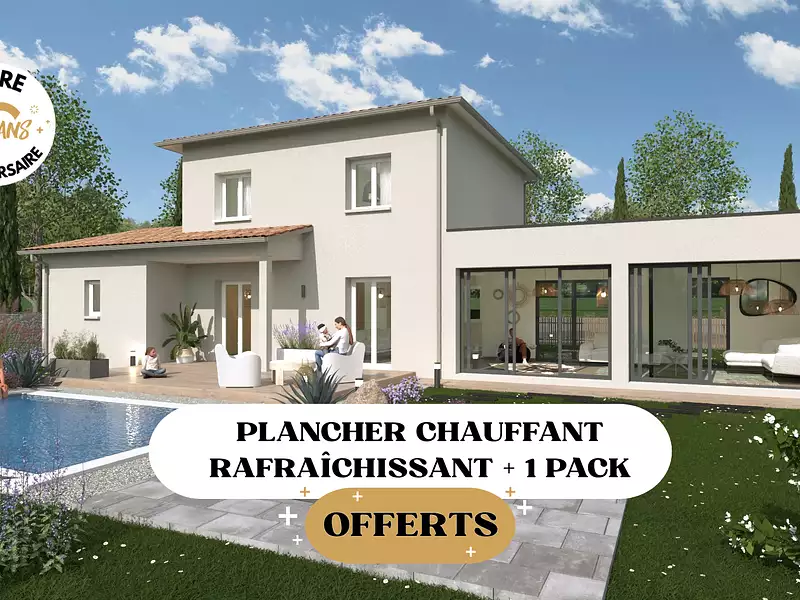 Maison neuve, 135 m² - Colombier-Saugnieu (69124)