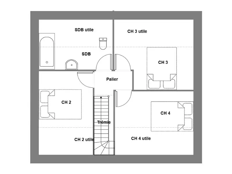 Maison neuve, 88 m² - Molac (56230)