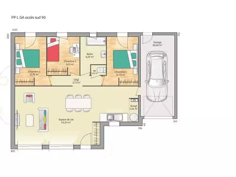Maison neuve, 90 m² - Nemours (77140)