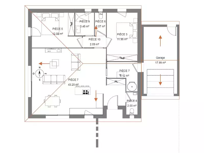 Maison neuve, 82 m² - Corneilla-del-Vercol (66200)