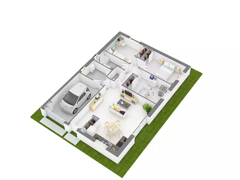 Maison neuve, 80 m² - Champdieu (42600)
