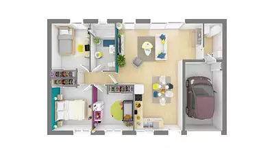 Maison neuve, 75 m²