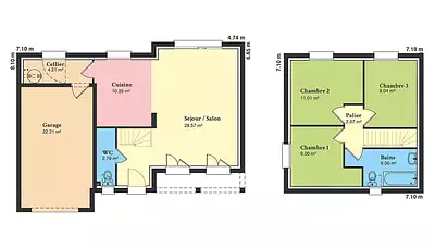 Maison neuve, 82 m²