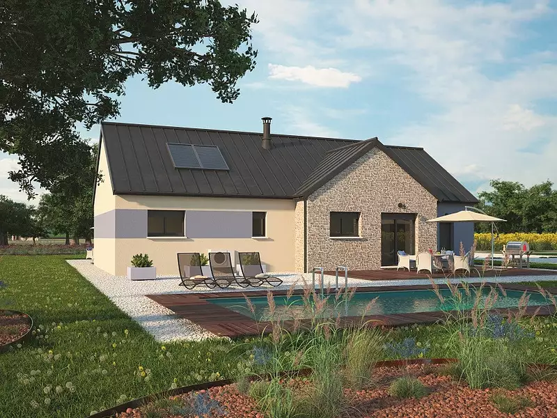 Maison neuve, 92 m² - Douville-sur-Andelle (27380)