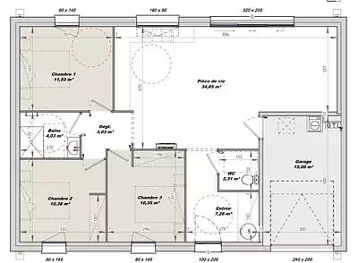 Maison neuve, 84 m²