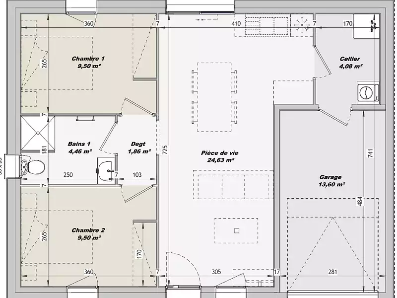 Maison neuve, 60 m² - La Garnache (85710)
