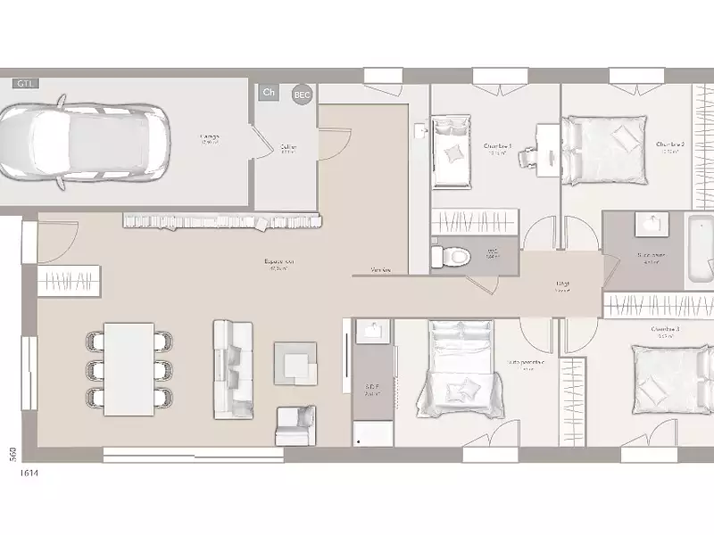 Maison neuve, 110 m² - Champdieu (42600)