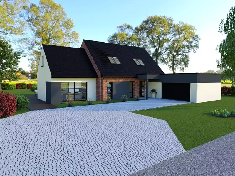 Maison neuve, 145 m² - Aire-sur-la-Lys (62120)