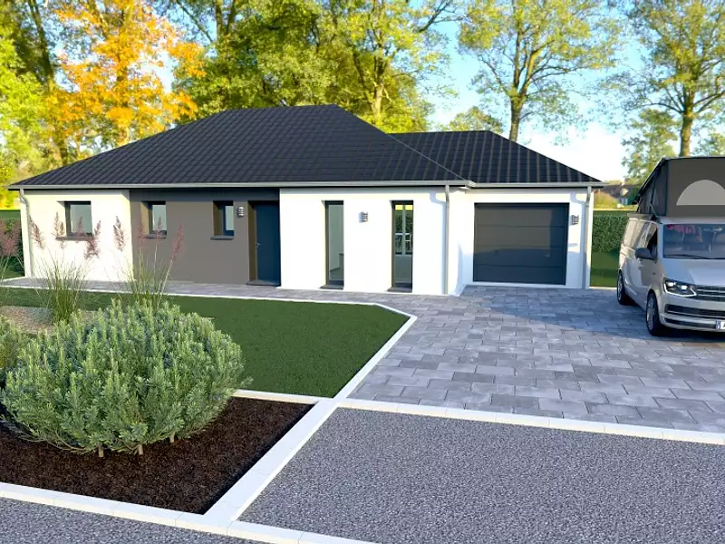 Maison neuve, 90 m² - Vermelles (62980)
