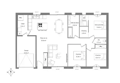 Maison neuve, 95 m²