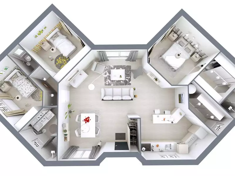 Maison neuve, 99 m² - Fossemagne (24210)
