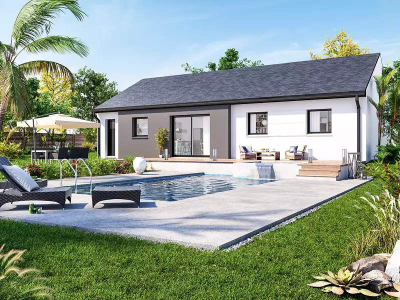Maison neuve, 90,64 m² - Montévrain (77144)