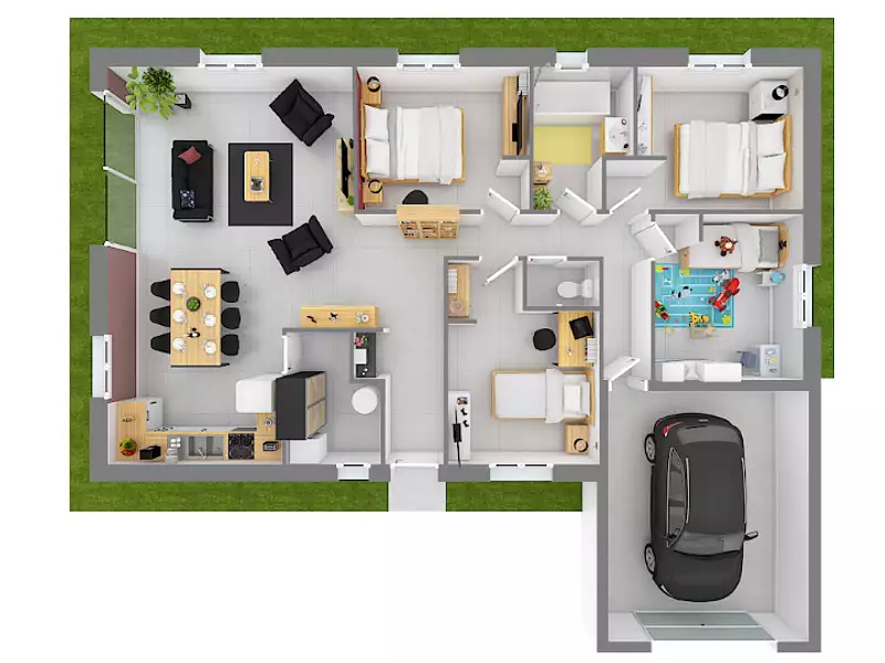 Maison neuve, 100 m² - Champdieu (42600)