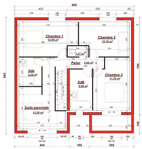 Maison neuve, 129 m²
