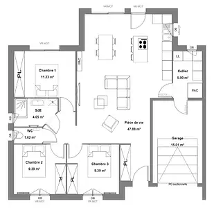 Maison neuve, 86 m²