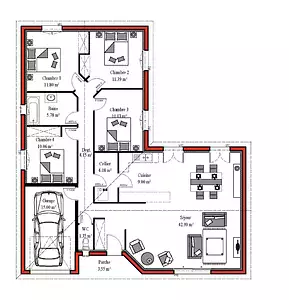 Maison neuve, 125 m²
