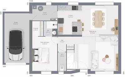 Maison neuve, 115 m²