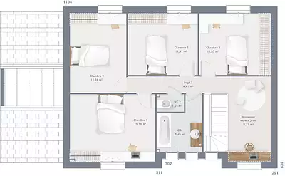 Maison neuve, 140 m²