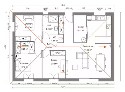 Maison neuve, 75 m²