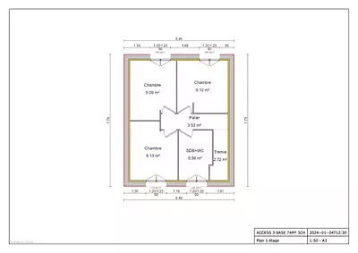 Maison neuve, 74 m²