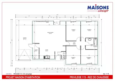 Maison neuve, 72 m²
