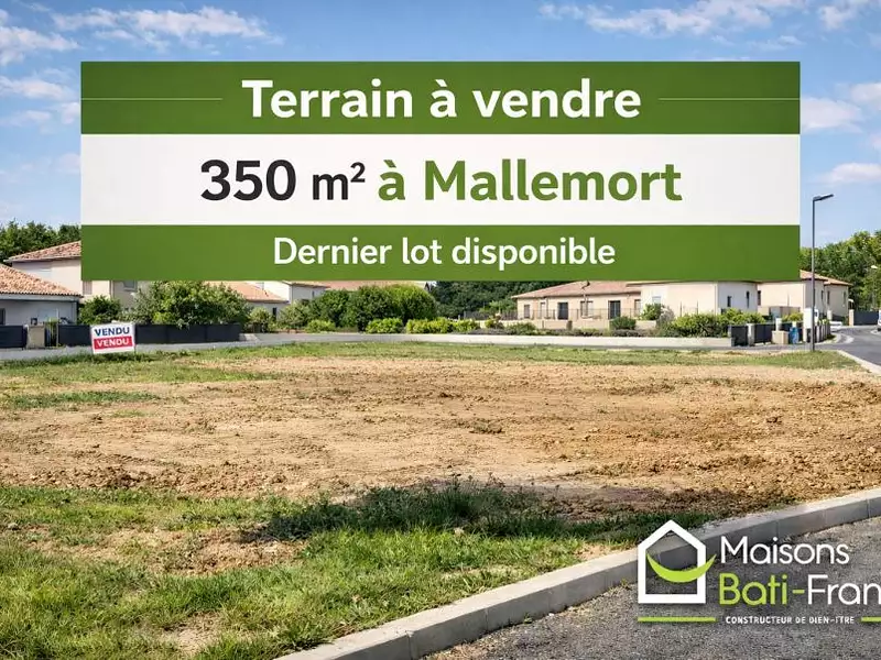 Terrain à bâtir, 350 m² - Mallemort (13370)