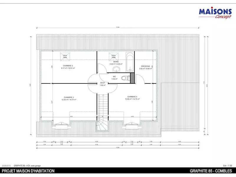 Maison neuve, 99 m² - Beaumont-en-Véron (37420)