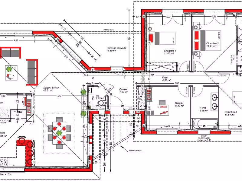 Maison neuve, 125 m² - Bazas (33430)