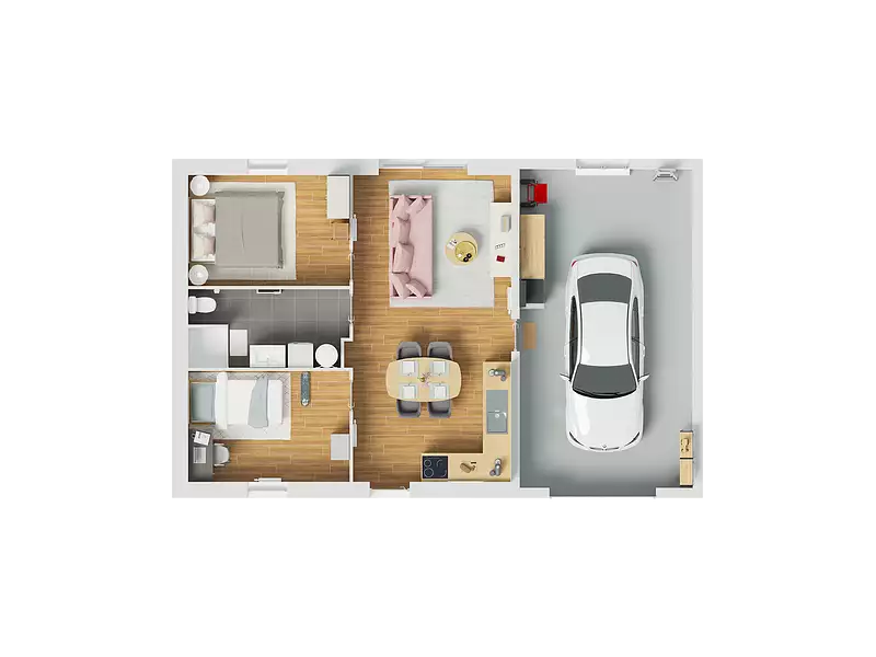 Maison neuve, 77 m² - Le Champ-Saint-Père (85540)