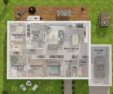 Maison neuve, 101 m²