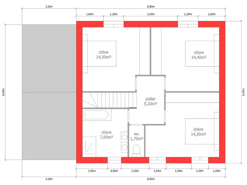 Maison neuve, 122 m² - Rambouillet (78120)