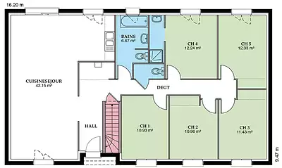 Maison neuve, 90 m²