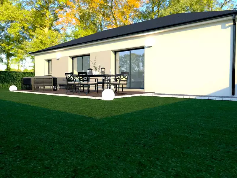 Maison neuve, 95 m² - Moulins en Bessin (14740)