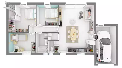 Maison neuve, 95 m²