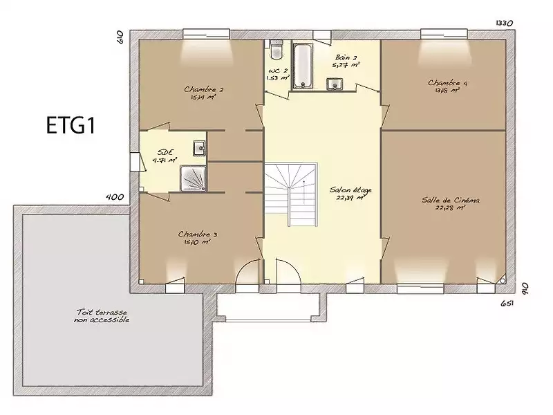 Maison neuve, 242 m² - Domont (95330)