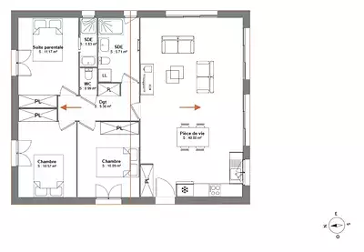 Maison neuve, 85 m²