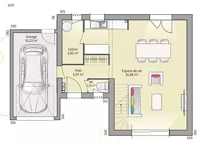 Maison neuve, 90 m²