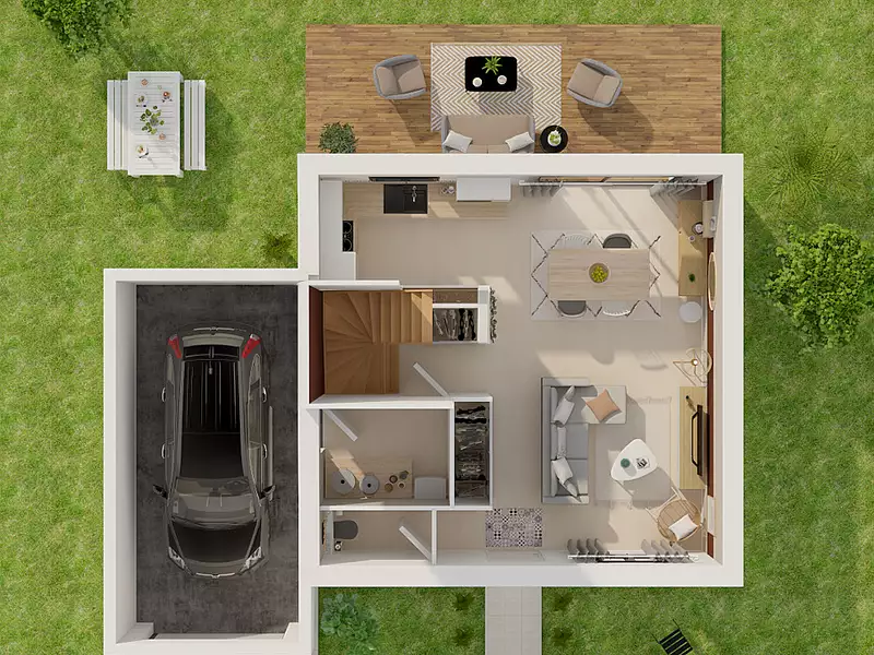 Maison neuve, 78 m² - Martin-Eglise (76370)