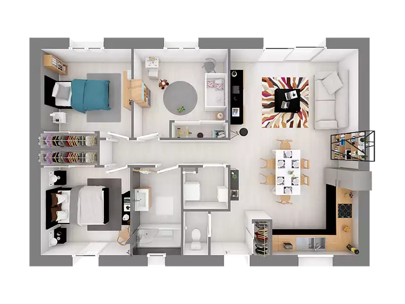 Maison neuve, 79 m² - Gouaix (77114)