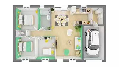 Maison neuve, 90 m²