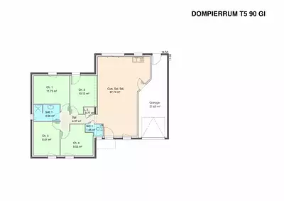 Maison neuve, 90 m²