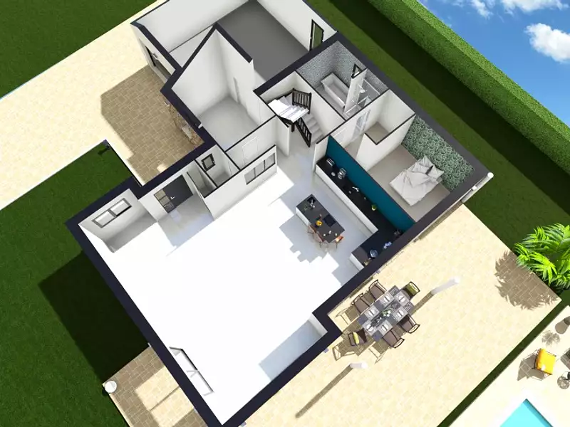 Maison neuve, 140 m² - Thue et Mue (14740)