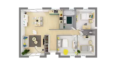 Maison neuve, 95,3 m²