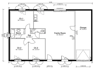 Maison neuve, 85 m²