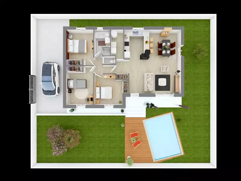 Maison neuve, 90 m² - Lectoure (32700)