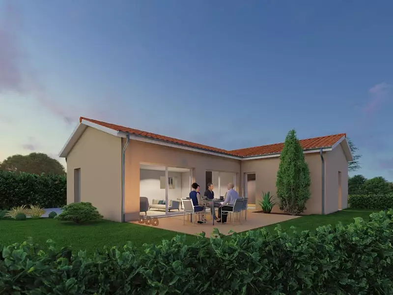 Maison neuve, 90 m² - Fareins (01480)
