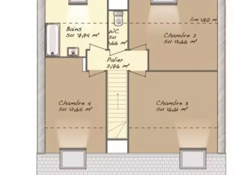 Maison neuve, 115 m² - Saint-Georges-du-Vièvre (27450)