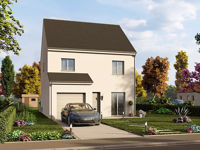 Maison neuve, 101 m² - Guérard (77580)