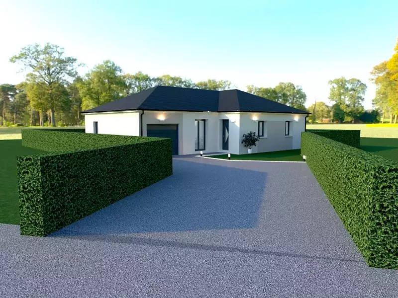 Maison neuve, 95 m² - Moulins en Bessin (14740)